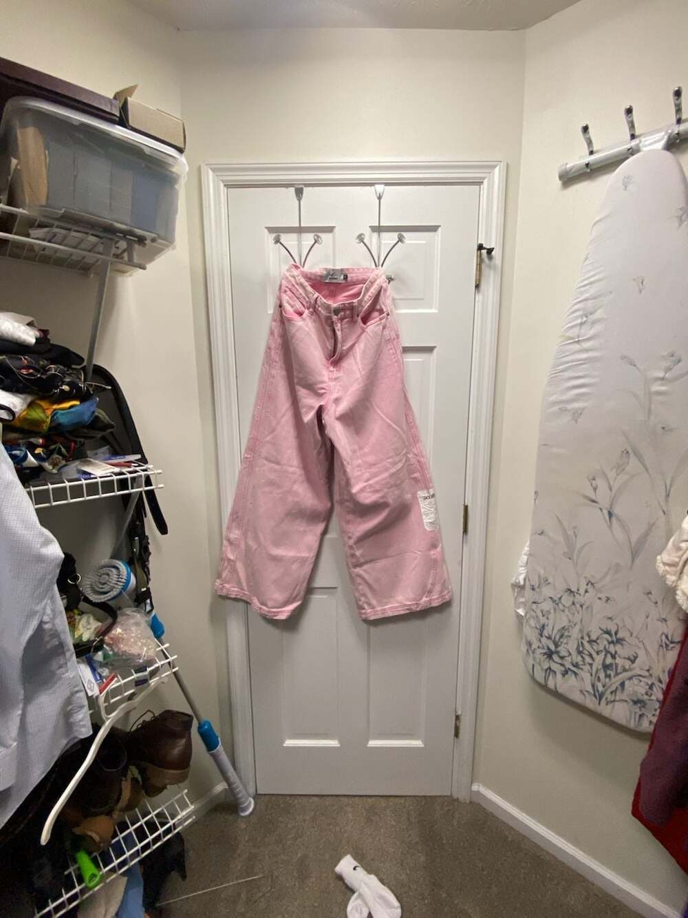Scuffers Pink Wide Leg Denim Jeans Size 38